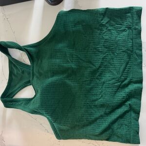 lululemon athletica Green Ribbed Tank Top ebb street style